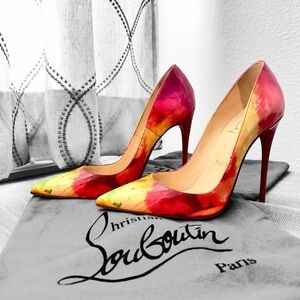 CHRISTIAN LOUBOUTIN So Kate 120 Tie Dye Vibrant Multicolor Heels
